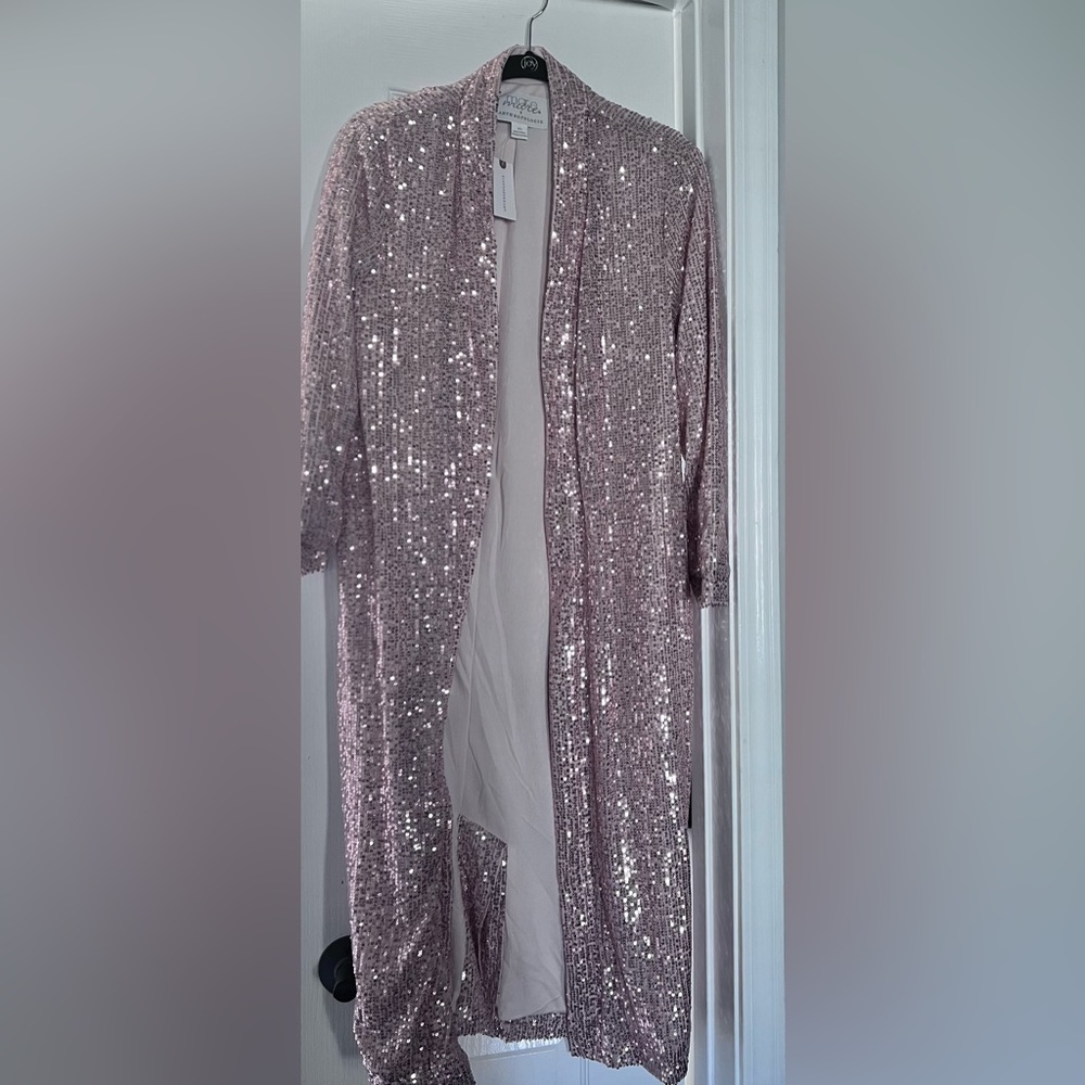 Anthropologie sequin, duster, extra small